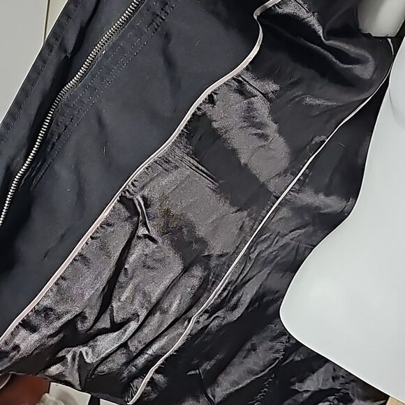 Calvin Klein Black Raincoat with Removable Hood size M/L - Picture 10 of 14